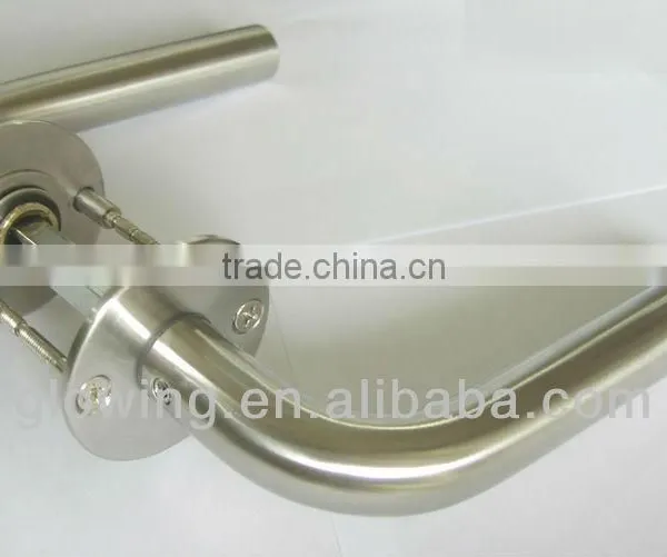 HL002 Stainless Steel Tube Lever Type Main Door Handle photo-2
