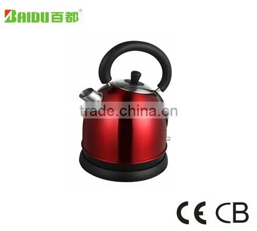 Baidu Wholesale Classic Design 1.8L Long Spoute Stainless Steel Electric Kettle Anti Slip Base photo-2