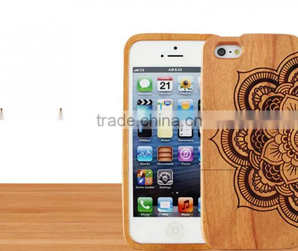 Mandala Flower Design Engraved Double Sided Bulk Case For IPhone 5/5S photo-5
