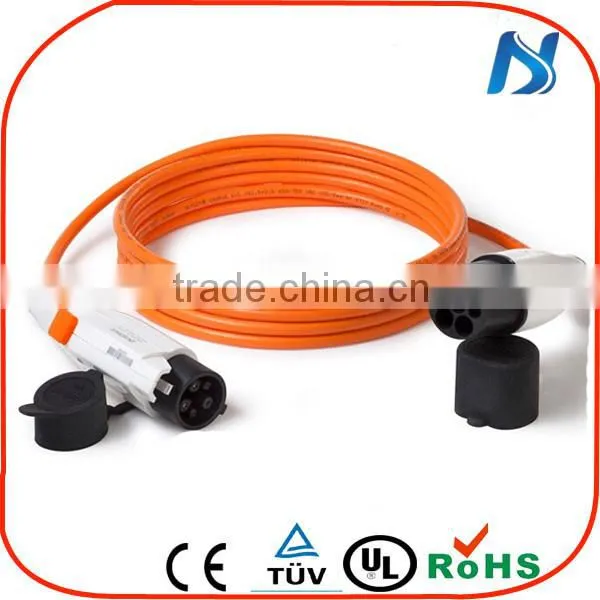 Khons Wall Socket J1772 to 62196-2 Industrial Plug and Socket J1772 to 62196-2 3 Phase EV Charging Cable Plugs photo-3