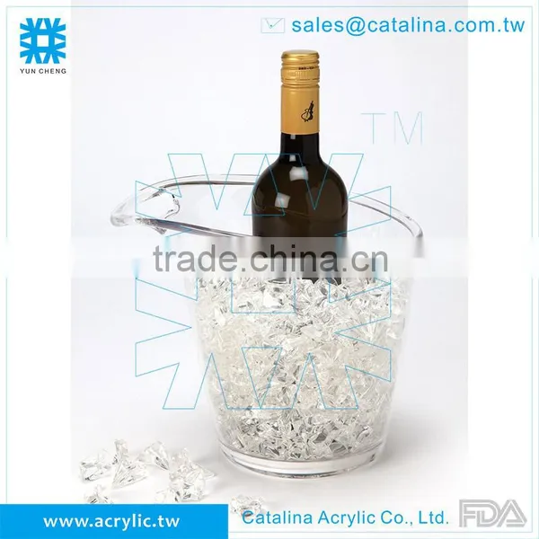 Functional Acrylic Product Clear Wine Barrel Ice Bucket Cooler photo-6