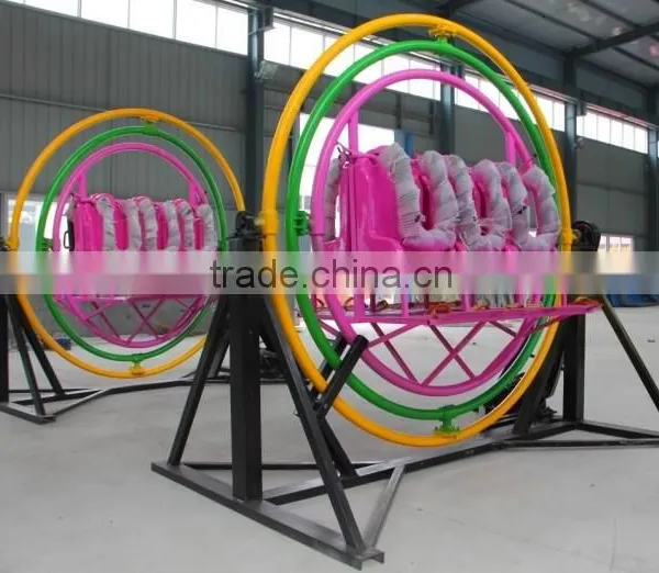 [direct Manufacturer] Outdoor Playground Human Gyroscope Rides / 3D Space Ring photo-4
