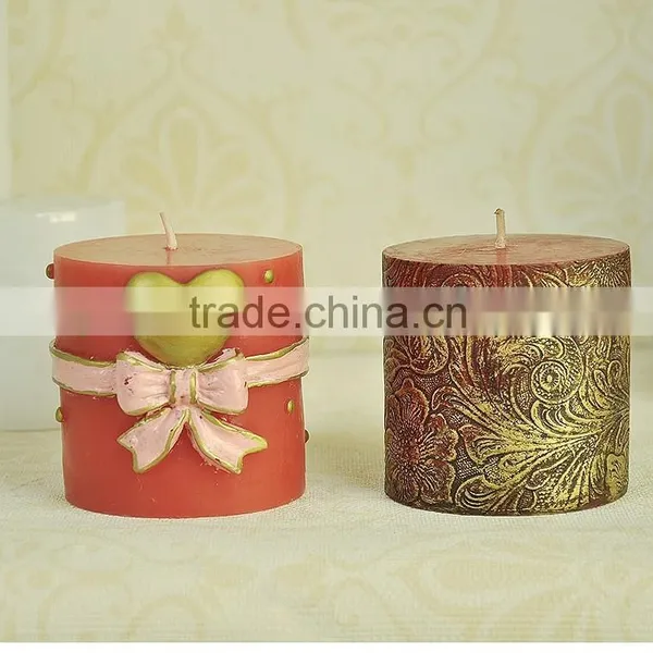 Wholesale Multi-color Flameless Scented Decorative Pillar Candle photo-4