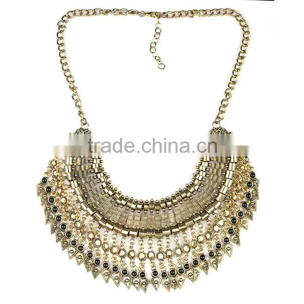 Anti Gold Silver Plated Vintage Necklace Boho Jewellery photo-3