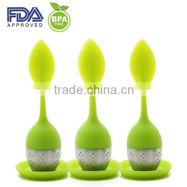 Leaf Tea Infuser Silicone Bottle With Tea Strainer photo-2