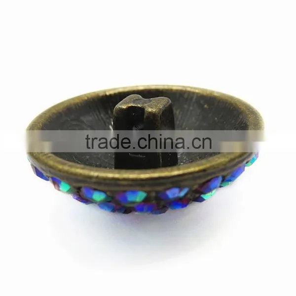 Fashionable Rhinestone Resin Button For Garment photo-3