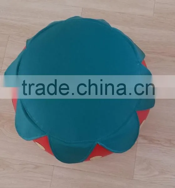 Hot Selling Strawberry Round Leather Ottoman Furniture photo-2