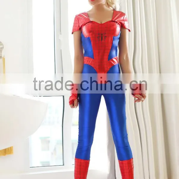 Hot Selling Polyester Fashionable Close-fitting Spiderman Nylon Sexy Super Lingerie With Blinder photo-2