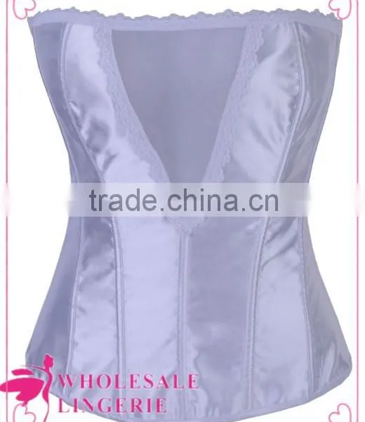 Pretty Women Cheap Red Waist Training Sexy Corsets With Lace Front photo-3
