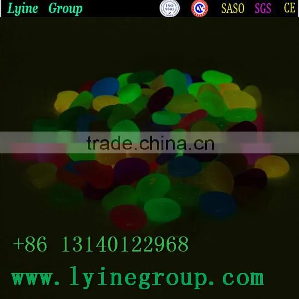 Blue Color Glow Artificial Plastic Pebble and Stone photo-6
