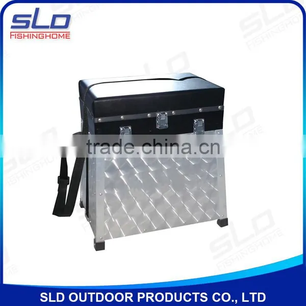 Aluminum Fishing Storage Seat Box With Wooden Drawers & a Base Case photo-2