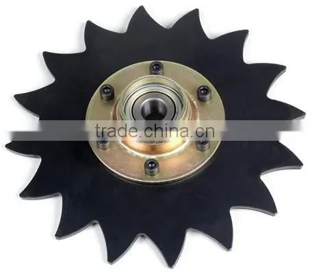 New Boron Steel 8" Notched Covering Harrow Disc Blade Assembly for CASE-IH Planters photo-2