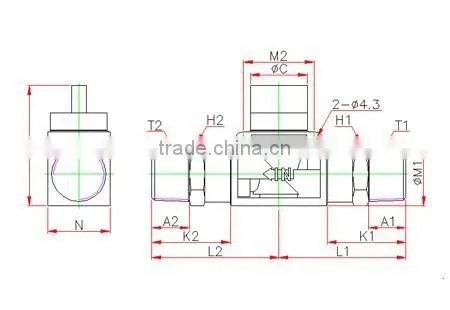 Plastic Tube Fitting, Nipple ,compact One -touch Tube Fitting , Push in Tube Fitting photo-2