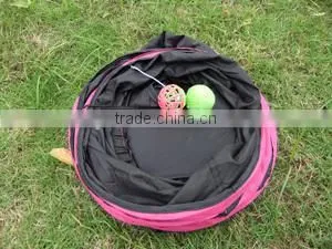 Wholesale Purple Steel Wire Frame Cat Three Tubes Toy Dia 25cm Cat Tunnel photo-2