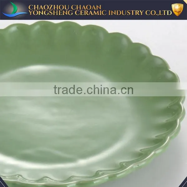 Custom Different Color Ceramic Flat Plates Kitchen Ware photo-3