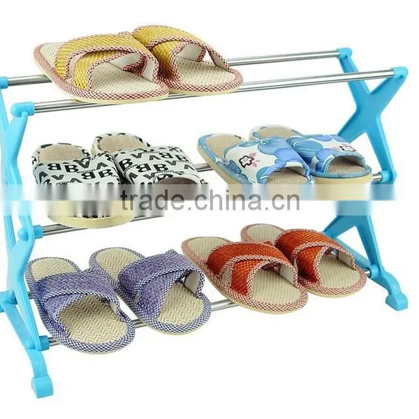 4 Tier Stackable Shoe Rack Shelf Stand Tower Storage Organizers photo-3