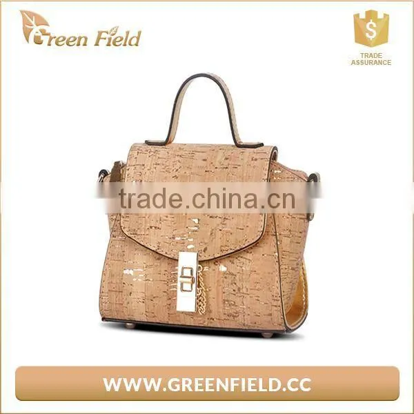 2017 Latest Arrival Women Handbag Hot Sell Tote Bag Ladies Eco Friendly Cork Bag Vegan Cork Bag photo-3