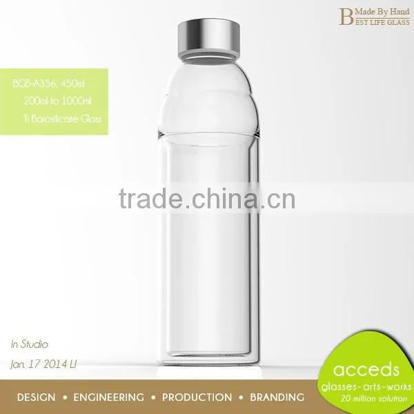 Hot Selling Mouth Blown Empty Custom Glass Milk Bottles photo-5