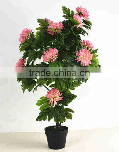 SJ3000102 Indoor Bonsai Peony Flower Plant Plastic Tree photo-2