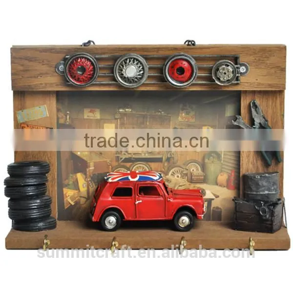 Metal Car Wall Decor Shabby Chic Wall Hanging Craft for Kids photo-4
