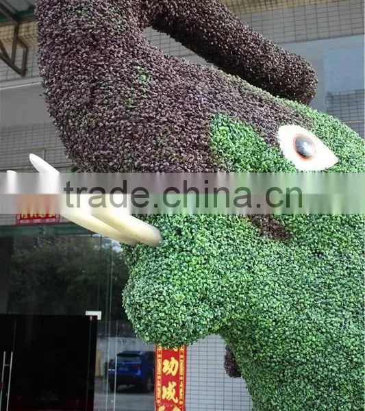 Artificial Design Nature Simulation Grass Plant Elephant Statue Animal Sculpture photo-2