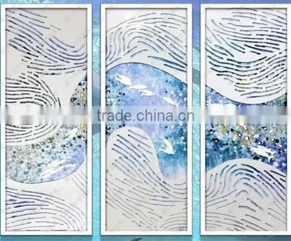 Group Installation Art Fish and River Set of 3