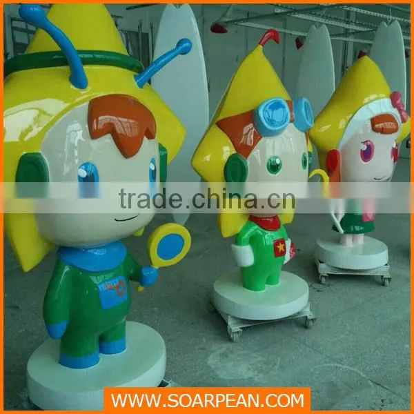 Outdoor Decorations Life Size Fiberglass Cartoon Character Statue photo-5