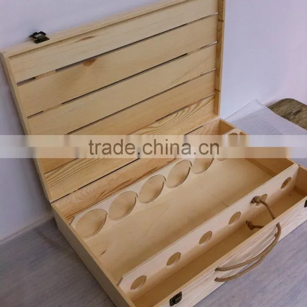 Wooden Wine Box for 3 Bottles photo-3
