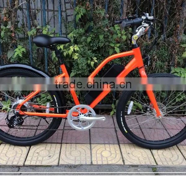 26 Inch Fashionable CE Electric Beach Cruiser Bike for Women photo-3