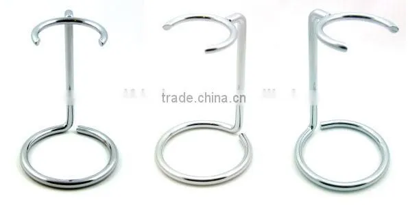 Chrome Shaving Brush Drip Stand