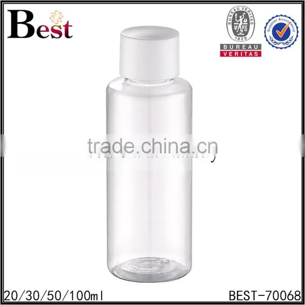 2017 Hot New Products Cosmetic Toner Beard Oil Essential Oil Plastic Cap Insert PET 100ml Plastic Bottle for Oil photo-3