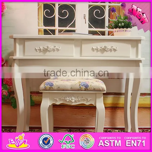 2016 Wholesale High Quality Bedroom Solid Wooden Youth Vanity Set W08G190