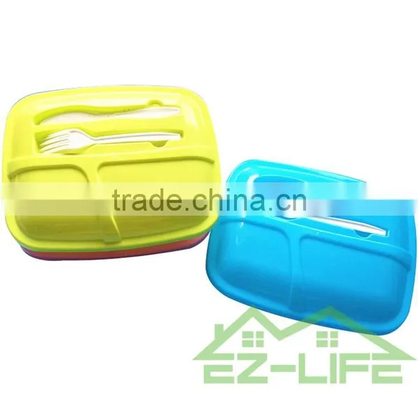 2016 New Colorful High Quality Plastic Student Cartoon Cute Bento Lunch Box Food Container photo-2