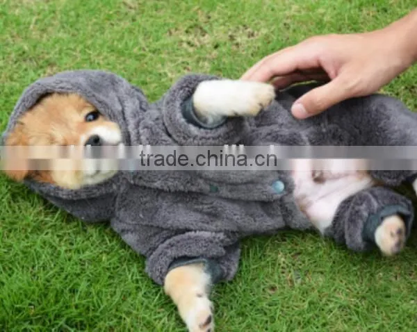 Wholesale Fashional Europe America Style Woolen Cloth Dog Down Jacket Jumpsuits photo-5