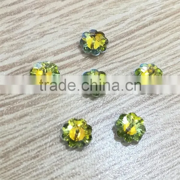 Flower Shape Multicolor Crystal Pointed Back Stone Sew on Rhinestones for Garment Accessories photo-2