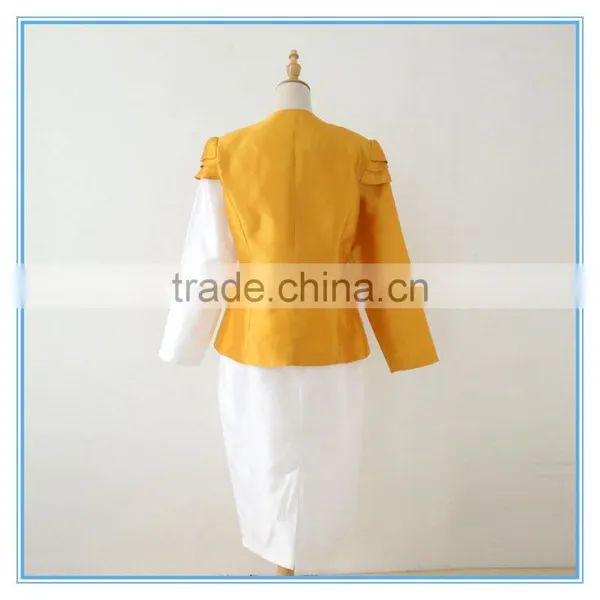 100% Polyester 2 Pcs Skirt Elegant Design Wholesale Womens Suits photo-6