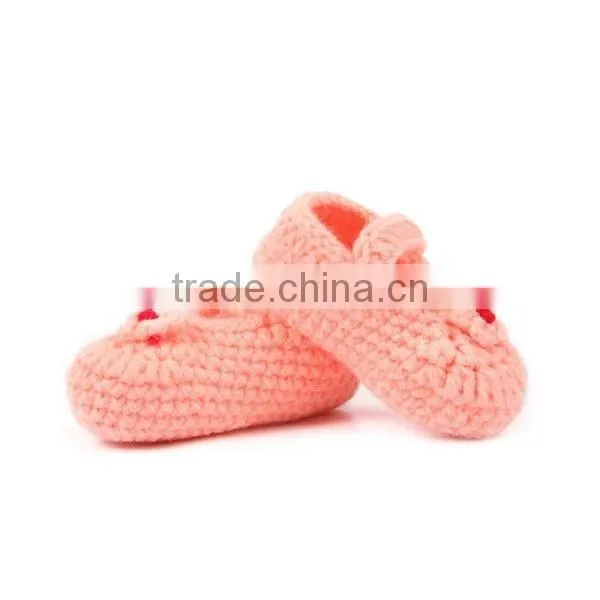 2015 New Design Floral Hand Made Crochet Shoes for Children photo-2