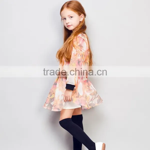 Stock Available! COOL KID ZONE 2016 Fashion Kids Autumn Clothes Girl Dress Suit 4 to 14 Years Old Kids Girl Autumn Dress photo-5