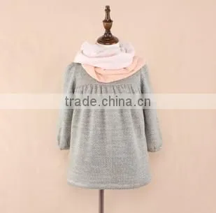 2015 Latest Girl Peppy Like Dress Pure Color Kid Clothing for School Baby Dress photo-2