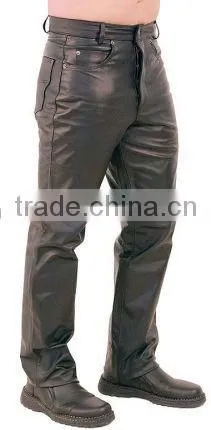 MEN LEATHER PANTS 2014 / CUSTOM MADE MENS LEATHER PANTS photo-3