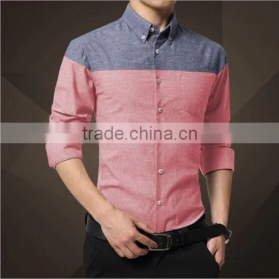 Wholesale Walson D82310f 2016 Korean Garment Latest Fashion Dress Mens Shirt Apparel photo-3
