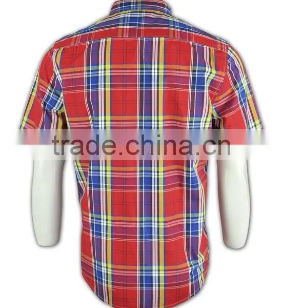 2015 Hot Sell Wholesale High Quality Plaid Mens Flannel Shirt photo-4
