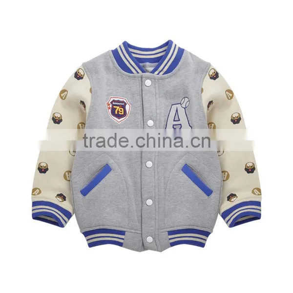 Children's Baseball Wear New Spring Clothes to Keep Warm Coat Baby Stripe Baseball Jackets photo-6