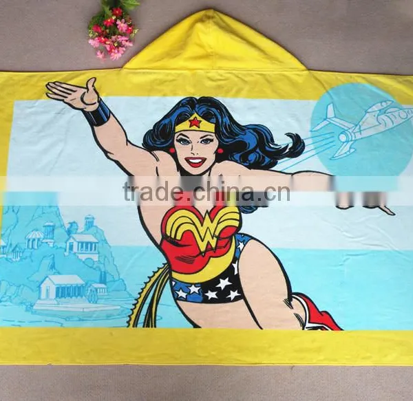 100% Cotton Reactive Printed Animal Hooded Towels photo-2