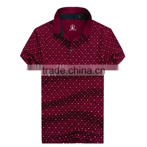 Dot Pattern Polo T-shirt Polo Luggage Custom Design OEM photo-2