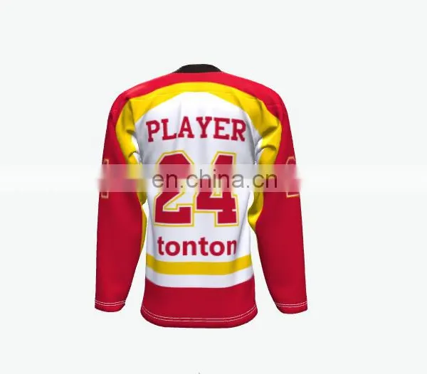 100% Polyester Reversible Custom Ice Hockey Uniform photo-5