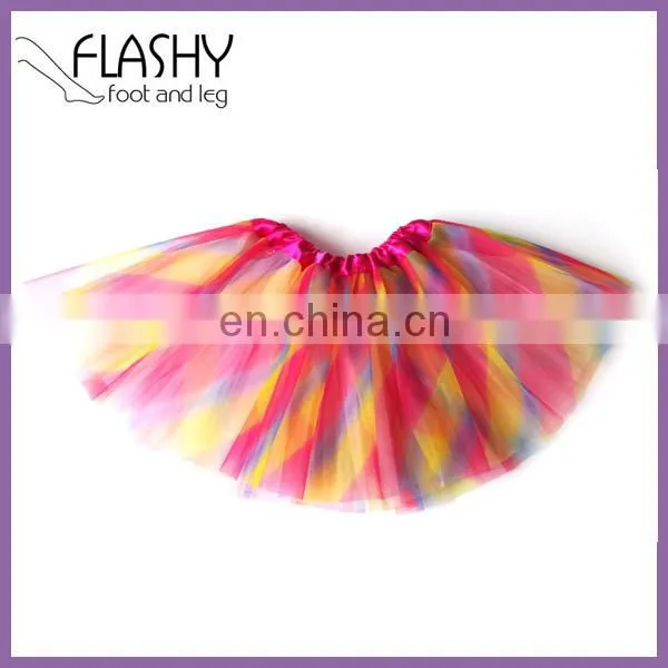 Wholesale Rainbow Skirt Kids Party Skirt Baby Cake Skirt 2016