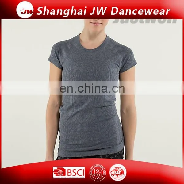 Nylon Spandex Cotton Ladies Sportswear Yoga t Shirt