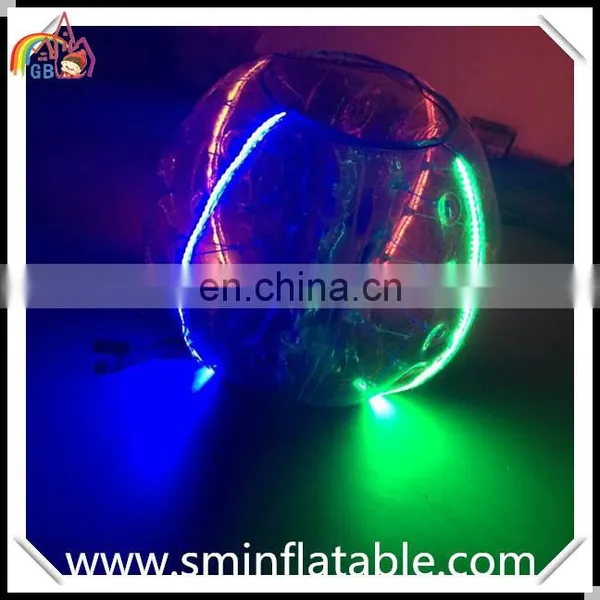Promotion PVC/TPU Inflatable Led Bubble Ball, Led Lighted Soccer Bumper Balloon, Footabll Bubble Ball for Kids or Adult photo-3