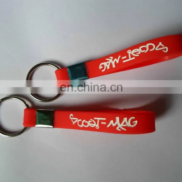 Cheap Custom Silicone Bracelet Keychains Manufacturer photo-2